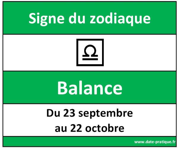 Signe astrologique de la Balance ♎ : dates et symbole