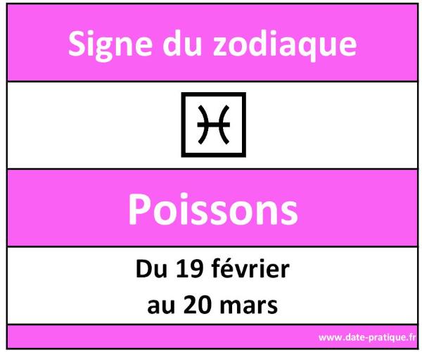 Signe astrologique du Poissons ♑ : dates et symbole