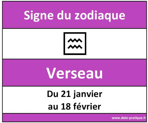 Signe astrologique du Verseau ♑ : dates et symbole