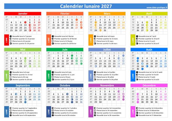 Calendrier lunaire 2027
