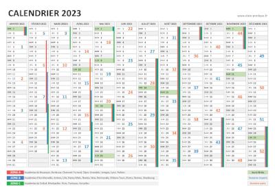 Calendrier 2021 avec numéros de semaine.