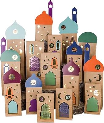 Calendrier Ramadan avec sachets cadeaux - Aïd Moubarak Calendrier Ramadan avec sachets cadeaux - Aïd Moubarak